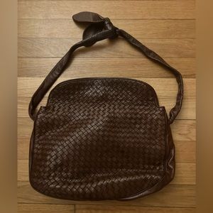 Brown Italian Leather Satchel